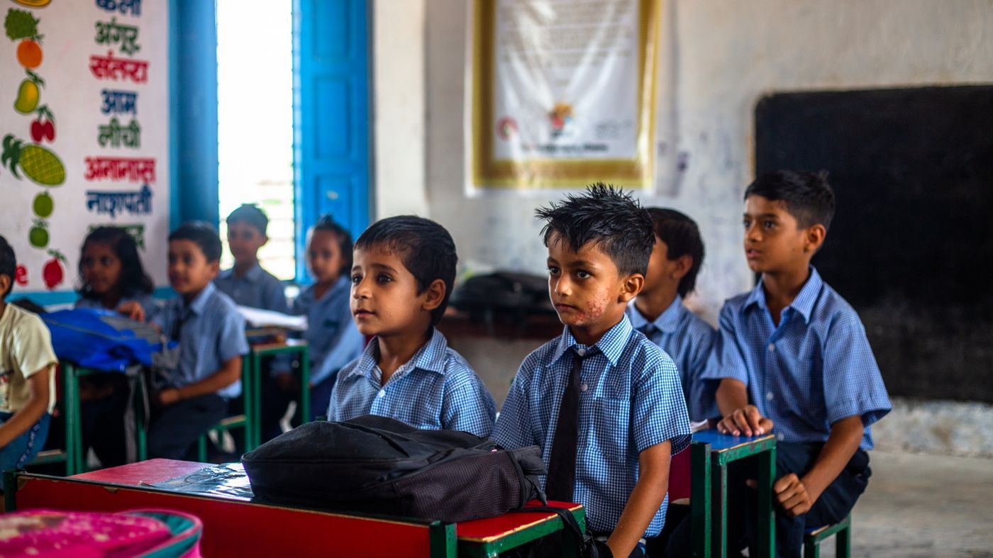 Back in school after an enrolment drive